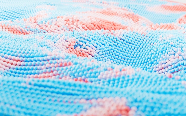 Zbliżenie na haftowany wzór